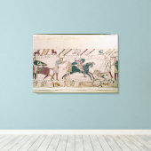 De Fransen vechten en doden Harold's Canvas Afdruk (Insitu (Houten vloer))