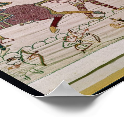 De Fransen vechten en doden Harold's Poster (Hoek)