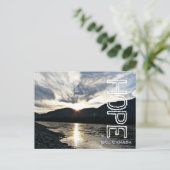 De Fraser in Hope British Columbia Briefkaart (Staand voorkant)