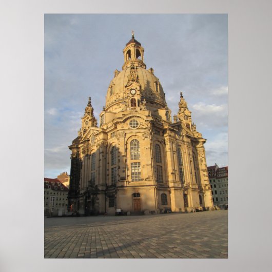 De Frauenkirche in Dresden Poster (Voorkant)