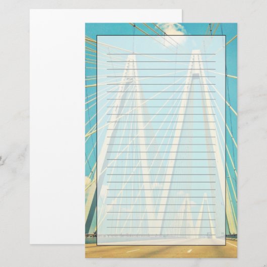 De Fred Hartman Bridge Briefpapier (Voorkant / Achterkant)