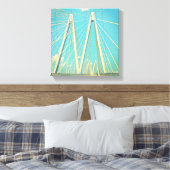 De Fred Hartman Bridge Canvas Afdruk (Insitu (Slaapkamer))