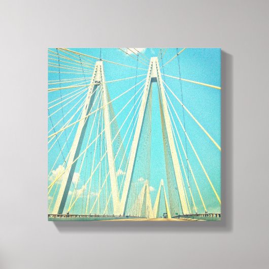 De Fred Hartman Bridge Canvas Afdruk (Voorkant)