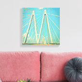 De Fred Hartman Bridge Canvas Afdruk (Insitu (Woonkamer))