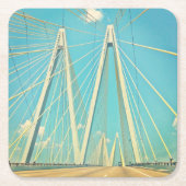 De Fred Hartman Bridge Kartonnen Onderzetters (Voorkant)