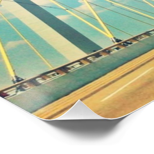 De Fred Hartman Bridge Perfect Poster (Hoek)