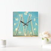 De Fred Hartman Bridge Vierkante Klok (Huis)