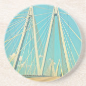 De Fred Hartman Bridge Zandsteen Onderzetter (Voorkant)