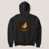 De Freedom vogel zwart T-shirt (Laag Achter)