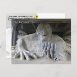 De Fremont Troll, Seattle, WA - briefkaart