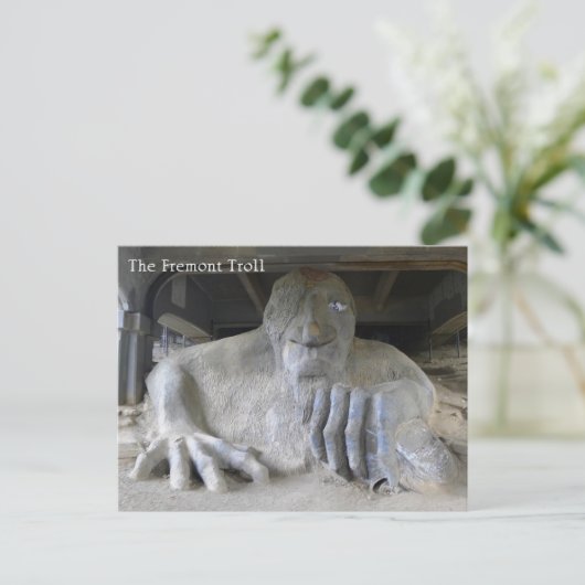 De Fremont Troll, Seattle, WA - briefkaart (Staand voorkant)
