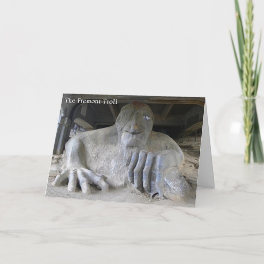 De Fremont Troll, Seattle, WA - kaart (Voorkant)