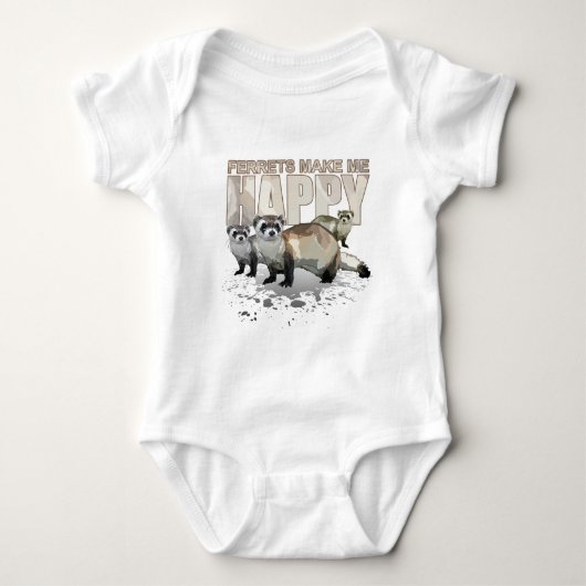 De fretten maken me gelukkig romper (Voorkant)