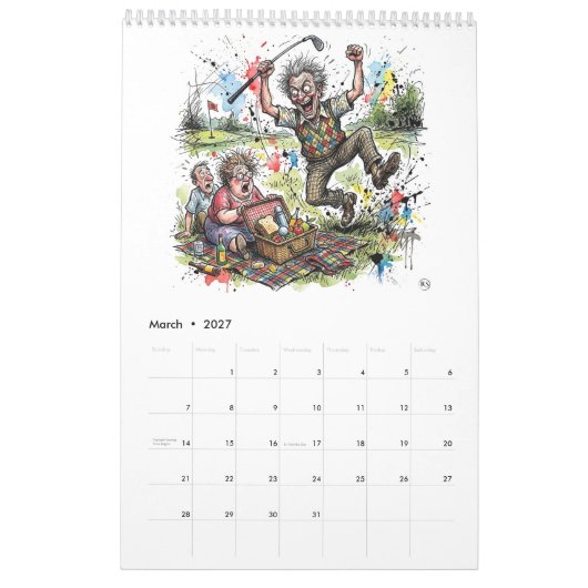 De Freuden van Golf - Kalender (Mar 2027)
