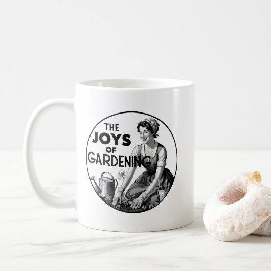 De Freuden Van Tuinieren Koffiemok (Met donut)