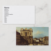 De Freyung in Wenen, uitzicht uit het noordwesten, Visitekaartje (Voorkant / Achterkant)