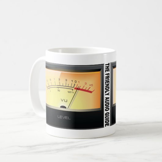 De Friendly Audio Guide 11 oz mok (Voorkant links)