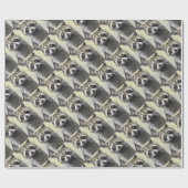 De Friendly Raccoon Cadeaupapier (Vlak)