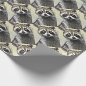 De Friendly Raccoon Cadeaupapier (Hoek)