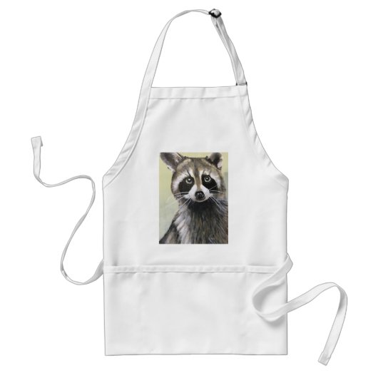 De Friendly Raccoon Standaard Schort (Voorkant)