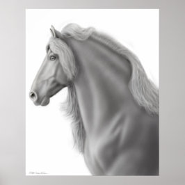 De Friesian Horse Print