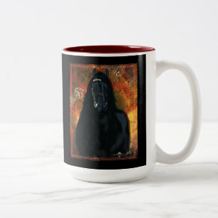 De Friesian - Koffie-, Tea Mok, Cup Tweekleurige Koffiemok