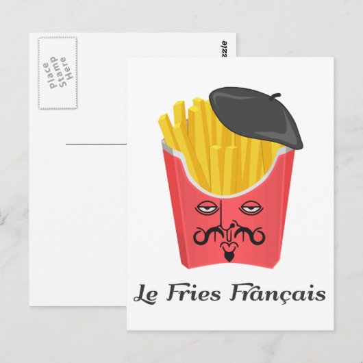 De Frieten van le van Frankrijk Briefkaart (Voorkant / Achterkant)