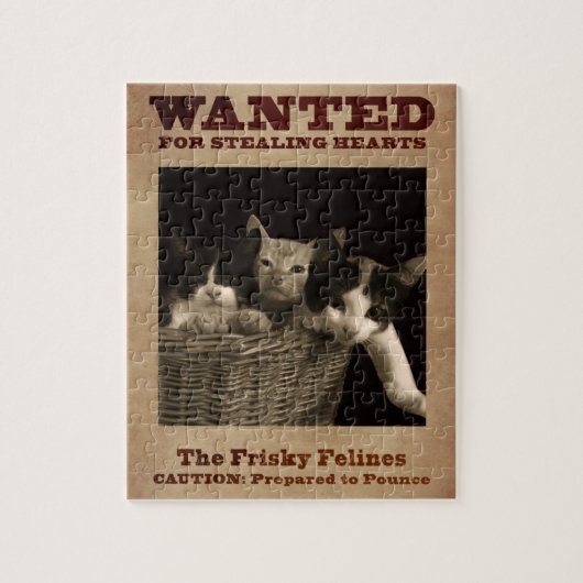 De Frisky Felines Legpuzzel (Verticaal)