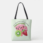 De frissende smaak van de zomer tote bag (Achterkant)