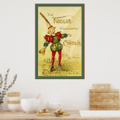 De Frolie Grasshopper Circus ~  Poster (Keuken)