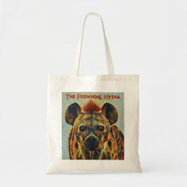 De fronsende hyena tote bag