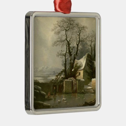 De "Frozen Mill Race" Metalen Ornament (Rechts)