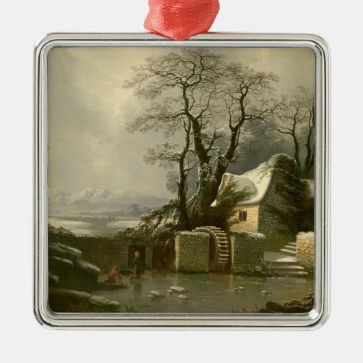 De "Frozen Mill Race" Metalen Ornament (Voorkant)