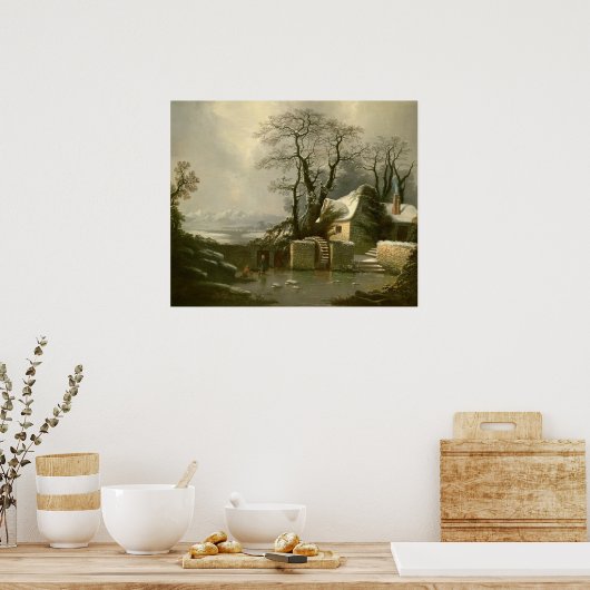 De "Frozen Mill Race" Poster (Keuken)