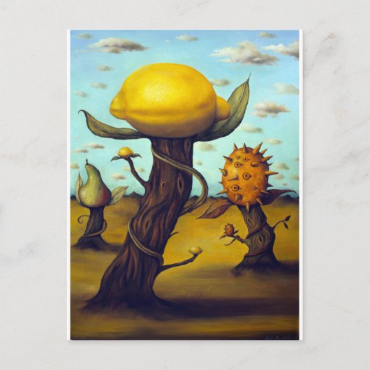 De fruitboomgaard briefkaart (Voorkant)