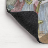 De fruitmarkt (gekleurde gravering) muismat (Hoek)