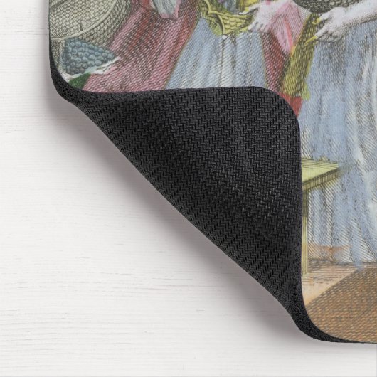 De fruitmarkt (gekleurde gravering) muismat (Hoek)