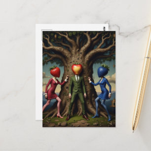 De Fruitmensen Surrealistische Kunst Briefkaart