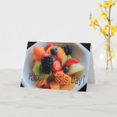 De Fruitsalade van de Dag van de gelukkige Kaart (Gele Bloem)