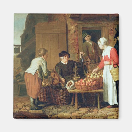 De fruitverkoper magneet (Voorkant)
