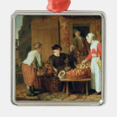 De fruitverkoper metalen ornament (Voorkant)