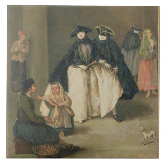 De fruitverkoper tegeltje (Voorkant)