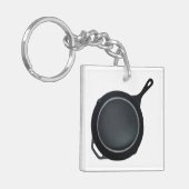 De Frying Dutchman Skillet-Sleutelhanger Sleutelhanger (Voorkant Links)