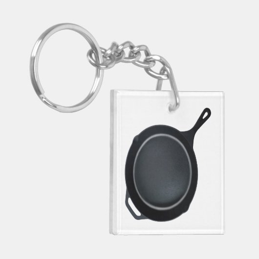 De Frying Dutchman Skillet-Sleutelhanger Sleutelhanger (Voorkant Links)