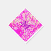 De fuchsiakleurig Roze Servetten van de Cocktail (Hoek)