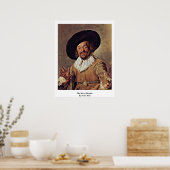 De fuifdrinker van Frans Hals Poster (Keuken)