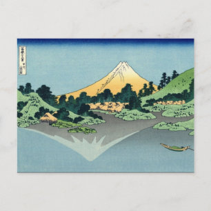 De Fuji-berg in het Kawaguchi-meer (door Hokusai) Briefkaart