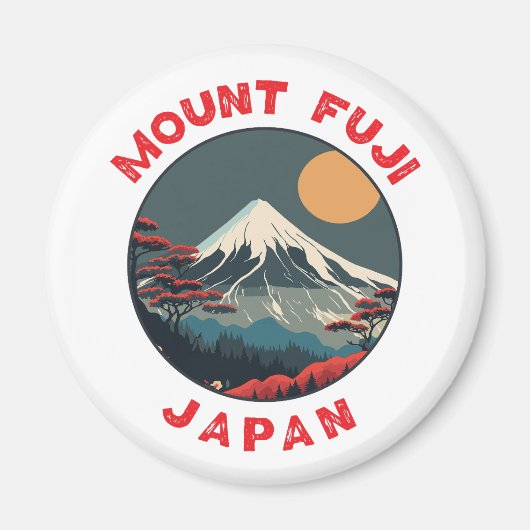 De Fuji Japan - ringloop onderdrukken Magneet (Voorkant)