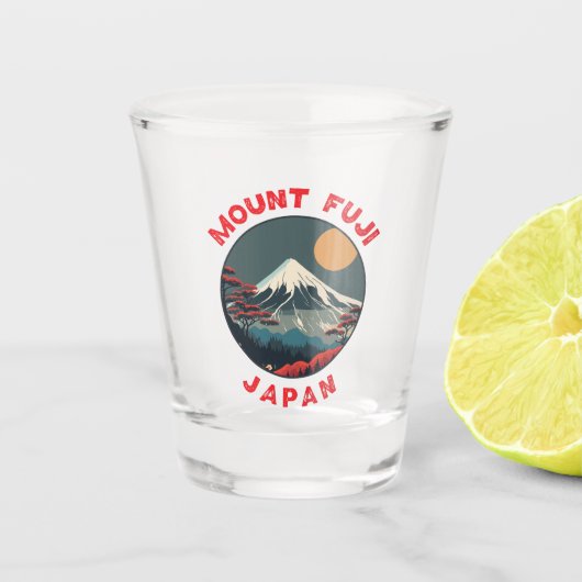 De Fuji Japan - ringloop onderdrukken Shot Glas (Voorkant)