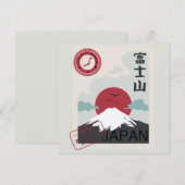 De Fuji Japanse Stamp Tokio Made Japan Card (Voorkant / Achterkant)